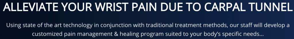 Alliviate your pain due to carpal tunnel