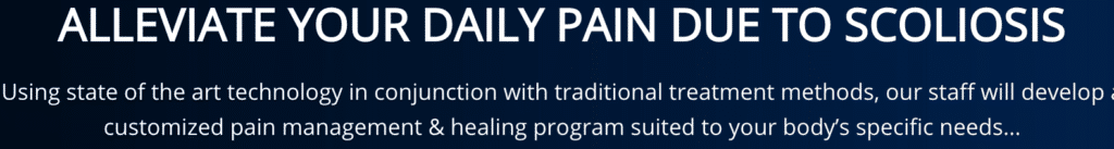 Alliviate your pain due to scoliosis