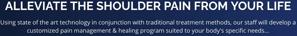 Alliviate your shoulder pain