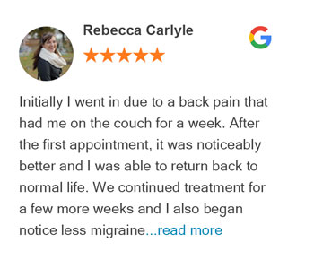 Rebecca-Carlyle review on google for Ballard Seattle Chiropractic Center